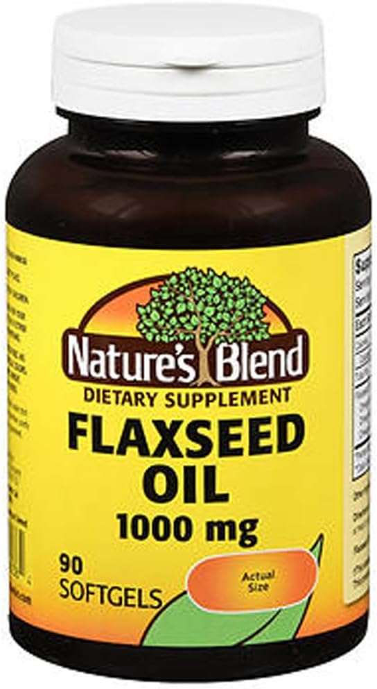 Λάδι λιναρόσπορου της φύσης 1000mg Gelcaps 90 Ct