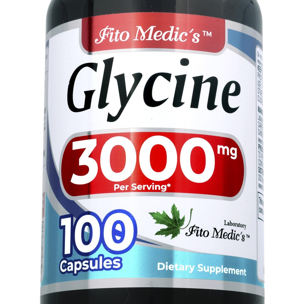 Συμπλήρωμα Γλυκίνης FITO MEDIC 3000 mg, Φόρμουλα Υψηλής Απορρόφησης, 100 Καψάκια