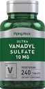 Piping Rock Valvedyl Sulfate | 10 mg | 240 Tablet | Ultra Kompleksi | Vegetarian, Non-GMO, Gluten Free Supplement Supplement Supplement