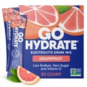 GoHydrate Low sodyum Electrolytes Toz Paketleri Sugar Free - Instant Hydration Daily Drink Mix - Zero Sugar Water Flavor Packet Singles with Vitamin D - (Grapetre, 30 Packs)