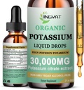 Potasyum Sıvı Ölçeği - Organik Sıvı Supplement - Yüksek Abhidrasyon Pyum Citrate 1000 mg Magnezyum Glycinate 500 mguba for Heart,Leg Cramps & Muscle - Non-GMO, Vegan, 2 ozz