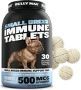 Bully Max Small Breed Dog Immune Support Tablets - Chewable Dog Multivitamin Immunity Booster Supplement Tabs for Puppy & Adult Dogs - Βιταμίνες για κατοικίδια με Ασταξανθίνη, Colostrum, Turmeric - 30 Tablets