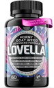 Hornygoatweed Women - Libido Booster για γυναίκες, Mood, Ενέργεια, γρήγορη δράση Libido συμπλήρωμα w. Maca Root, θηλυκό Libido Booster w. Ginseng, Tribulus, Hormone Balance Support, Enhancer Pills - 60ct USA
