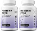 Melatonin 20 mg Fast Dissolve Tabletleri - Yüksek Potency, Fast Acting, Natural Sleep Support - Sleep Aids for Yetişkinler - Non-Groggy, Drug-Free Formula - 120 Uyku Pills - 2 Paket