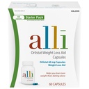 Alli Διατροφή Χάπια απώλειας βάρους, Orlistat 60mg Κάψουλες Starter Pack, μη συνταγογραφούμενη ενίσχυση απώλειας βάρους, 60 καταμέτρηση (πακέτο του 1)