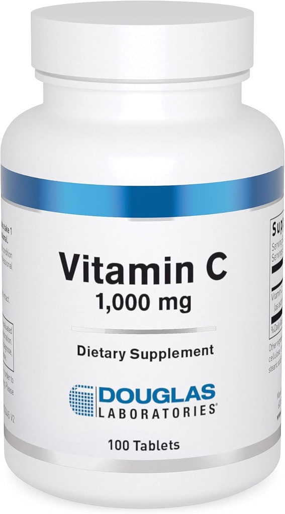 Douglas Laboratuvarlar C | Su-plastik Antioksit Fonlarını Immune Function ve Normal Yarayı İyileştirmeyi Desteklemek için Supplement* | 100 Tablet
