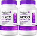 NutraRize (2 Pack) GlycoBoost - Επίσημη φόρμουλα υποστήριξης αίματος Glyco Boost, όλα τα φυσικά κάψουλες για υγιή και σταθερά επίπεδα, GlycoBoost Body Cleaner, Glyco Boost Optimizer (120 κάψουλες)