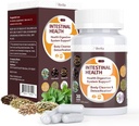 Gut Health Cleanse Detox Capsules - Intestinal Clean with Wormwood, Black Walnut, C Bulb, Clove Support Colon Cleanser & Digestion System for Women & Men, 30 Caps