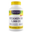 Healthy Origins Vitamin D3 (Lanolin) 5,000 IU Softgel - Bone Health and Immune Support Supplement - Easily Absorbable Vitamin D Supplements - Gluten-Free Vitamin D3 Supplement - 360 Softgels