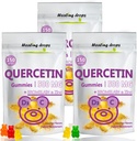 Bromelain Gummies ile Quercetin - C + çinko + Vitamin D3 - Çocuklar ve Yetişkinler için 500 mg Gummies (3 Packs)