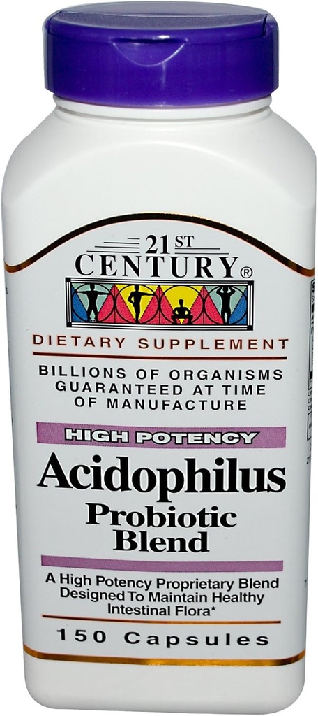 21. Yüzyıl, Asitofilius, Probiyotik DNA, 150 Capsules