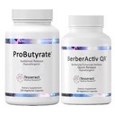 Optimal Gut & Immune Support, ProButyrate Butyric Acid Complex Gut Health Supplement (120 Capsules) and BerberActiv-QR Berberine Immune Support Supplement (90 Capsules) Bundle, Hypoallergenic Formula