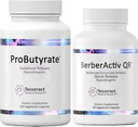 Optimal Gut & Immune Support, ProButyrate Butyric Acid Complex Gut Health Supplement (120 Capsules) ve BerberActiv-QR Berberine Immune Support Supplement (90 Capsules) Scheallergenic Formula