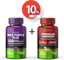 ORZAX Süt Butle Plus 120 Vegatable Capsules ve Premium BTC 120 Vegatable Capsules, Schen