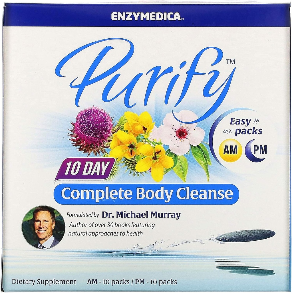 Enzymedica, 10Day Complete Body Cleanse, Botanical Detox Program Full Body Detoxification, 20 paket (20 hizmet)