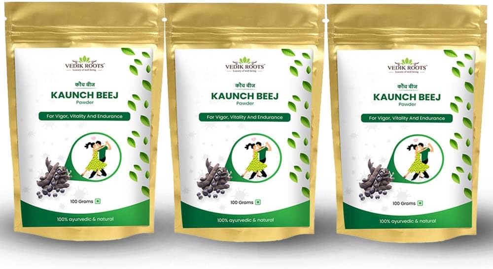 Kaunch Beej Toz – Doğal Ayurvedic Herb for Daily Wellness | %100 Pure & Vegan 100g Her (Pazar 3)