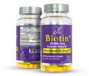 JE Natural Biotin Hair Skin ve Nails Vitaminleri, C vitamini, Biotin ve Collagen Supplements Saç Daha Hızlı ve Daha Uzun, Tüm Çağlar için, 60 Capsules Biotin 20000