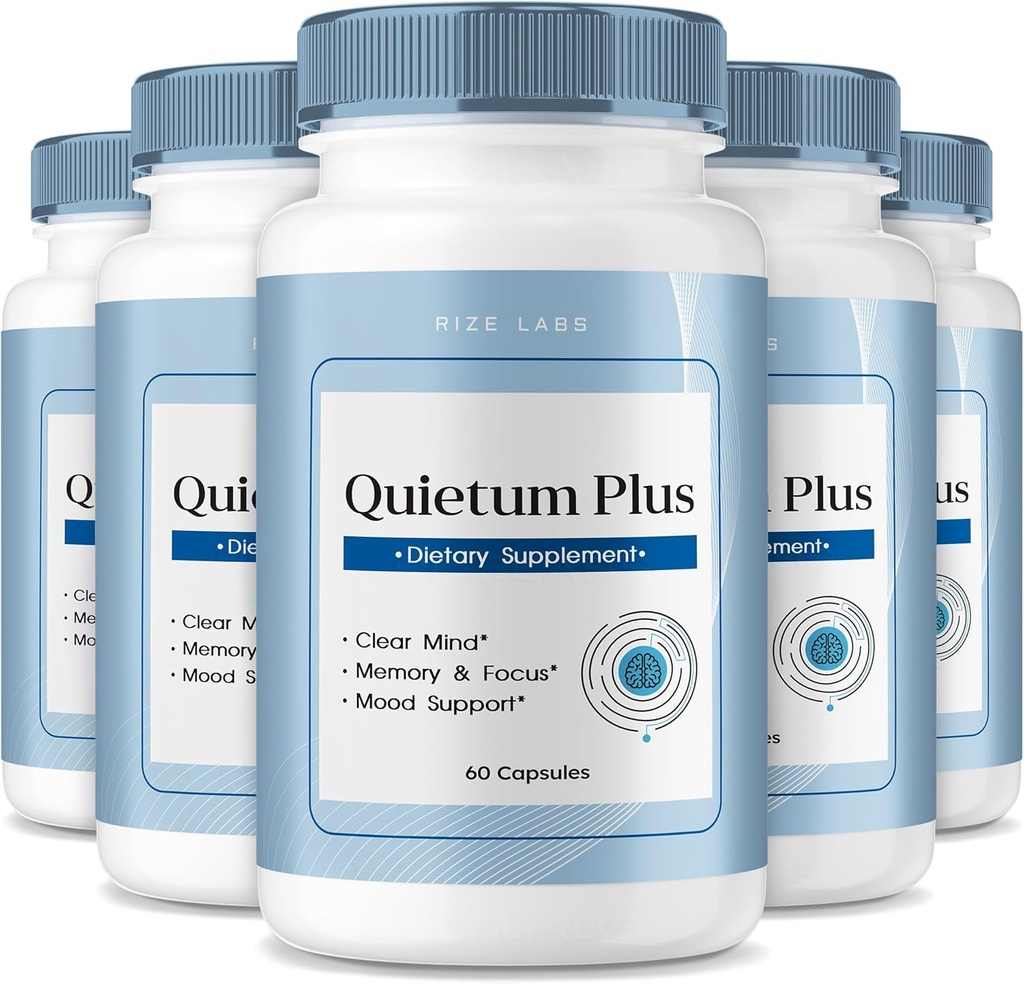 rize labs - Quietum Plus Εμβοές συμπλήρωμα κάψουλες ανακούφισης, Advanced Formula Μειώστε το δαχτυλίδι αυτί, Χάπια για να υποστηρίξει τη λειτουργία ακοής (300 κάψουλες)