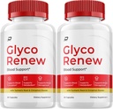 Glyco Renew Capsules, GlycoRenew Advanced Supplement, All Natural Formula to maintain Health Levels, Maximum Strength Daily Formula, Glyco Renew Capsules (2 Pack - 120 Capsules)