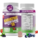 ProCare Health Bariatric Chewable Multivitamin with Iron 18 mg (30 Tablet) - Zehirli Meyve Sarvor Bariatric Multivitamin Chewable for Gastrik Bypass & Kol Gaztrektomi Hastaları * (1 Ay Supply)