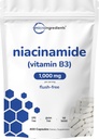 B3 Niacinamid 500 mg Per Capsule, 400 Capsules | 1.000 mg Flush Free Niacin Per Servis, Essential B Vitamin Tamam | Skin Care Health & Energy Support | Non-GMO, Gluten Free