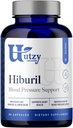Utzy Naturals Hiburil | Blood Printing Support Formula | Olive Leaf Extract, Hibiscus Extract, & Lemon Balm Extract | 90 Capsules