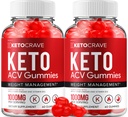(2 Πακέτο) Crave Keto ACV Gummies - Advanced Formula Crave Keto Plus ACV Weight Management Gummies Apple Cider Vinegar Crave ACV Gummies Dietary Supplement Κριτικές Άνδρες (120 Gummies)