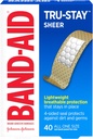 Band-Aid Brand Tru-Stay Sheer Strips İlk Yardım ve Yara Koruma için Yıkıcı Bandajlar, Bireysel olarak Yaralanan Yara Bakımı Küçük Cuts & Yaralar için Bandajlar, 40 ct