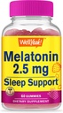 WellEvet 2.5 mg Melatonin Gummies - 60 Kont