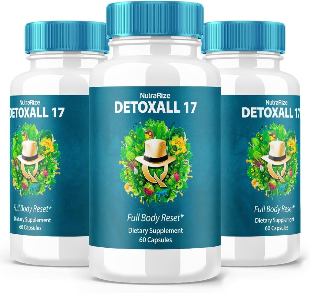 (3 Pack) DetoxAll 17, DetoxAll 17 Full Body reset, DetoxAll17 Diyetary Supplement for General Health and Wellness, maximum Strength All-Do-Dox All 17 Review (180 Capsules)