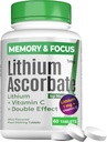 Lityum Ascorbate 1 mg - Lityum Orotate için Güvenli Alternatif - Mood, Focus & Calm için Mikrodoz - C Desteği - 60 Tablet - ABD'de Yapılan