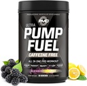 PMD Sports Pump Yakıt Ultra Caffeine Free - Premium Pre Workout Toz & Muscle Pump, Greater Focus, Endurance & Recovery, Premium Kreine, Arginine & Beta Alanine - BlackBerry Lemonade (30 hizmet)