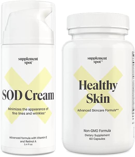 Grafik: SOD Superoksi Dismutase Face Cream ve Sağlıklı Cilt Anti-Aging Supplement