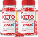 (2 Pack) Lifetime Keto Max Gummies - Επίσημη Φόρμουλα, Vegan, Non GMO - Lifetime Keto Plus acc Gummies, Life Time Gummies με Gummies Lifetime, Vitamin B12, Beet Root, Ρόδι (60 Gummies)