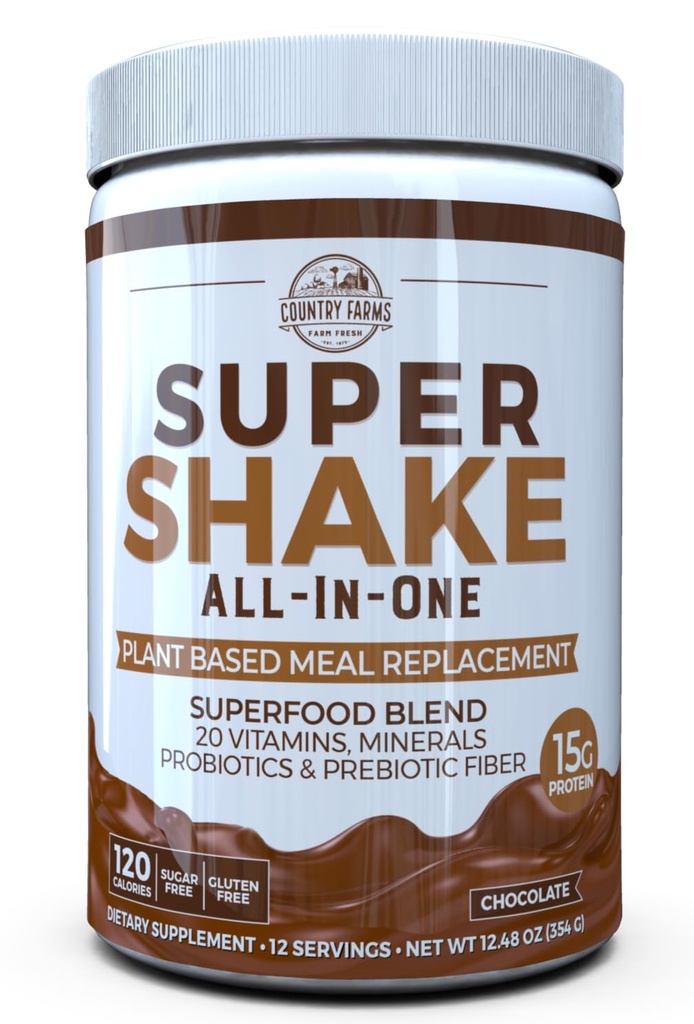 Ülke Çiftçileri Superfoods, Vitaminler, Probiyotikler ve Prebiyotikler, 12 Hizmet, Çikolata, 12.48 Oz