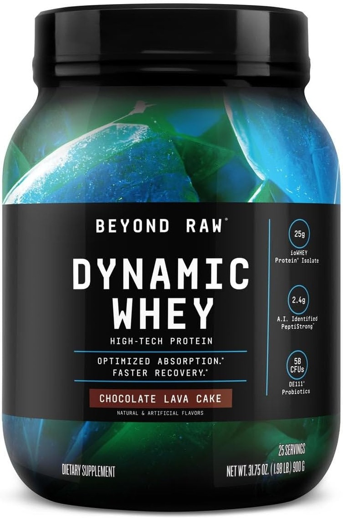 Raw Dynamic Whey Yüksek Teknoloji Proteininin Ötesinde - Chocolate Lave Kek (25 Hizmet)