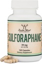 Sulforaphane Supplement - hizmet başına 20 mg of Sulforaphane (120 Capsules) Potent Broccoli Extract for Health Aging (Derived from Broccoli Sprouts, Vegan Safe) Tarafından Double Wood