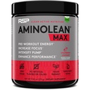 AminoLean MAX Natural Pre Workout - Intense Energy, Massive Pumps, Laser Focus with Natural Caffeine, Nitrik Oksit, Beta Alanine, BCAAs, Nootropics, 25 Serv