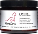 Kediler için HayaCats L-Lysine Toz – Immune & Respiratory Desteği – Vet Formulated Supplement with Chicken Liver – Made in USA – 60 Services