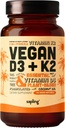 Vegan Vitamin D3 + K2 συμπλήρωμα με MCT Oil από καρύδα - 4000 IU Βιταμίνη D και 100mcg Βιταμίνη K2 ως Mk7 - Απορρόφηση ασβεστίου, δύναμη των οστών, και ανοσοποιητική υποστήριξη της υγείας* - 60 Softgels