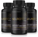 (3 Pack) Neuro Capsules - Erkekler için NöroTest Diyetsel Tamam, Genel Wellness ve Peak Performansı için NöroTest Günlük Formula Pills, Nöro Test Yorumları (180 Capsules)