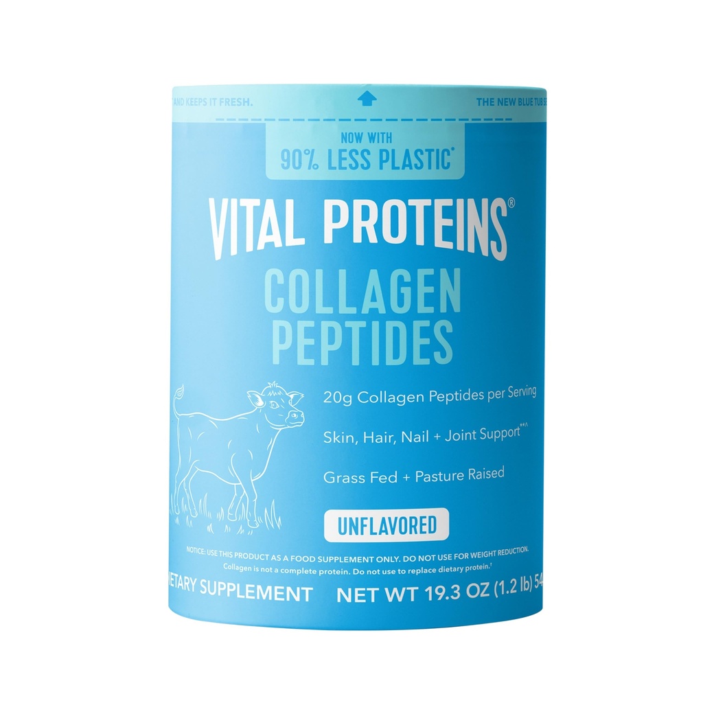 Vital Proteins Collagen, Toz - Grass Fed Collagen Peptides for Hair, Nail, Skin, Bone & Joint Health, Unflavored, 27 Hizmet