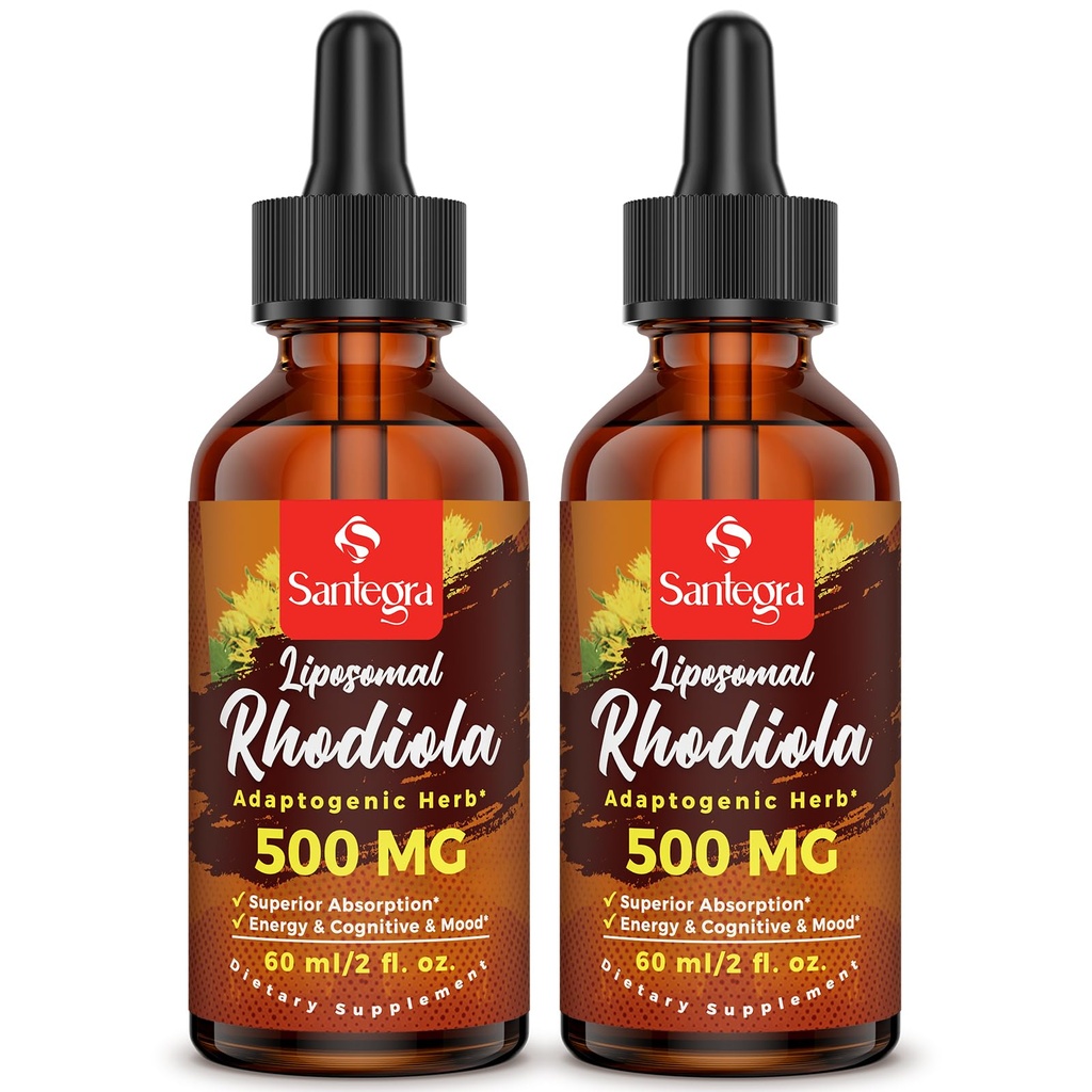 57.000 MG Liposomal Active Rhodiola Rosea Supplement, Rhodiola Root Extract, Yüksek Absorpsiyon için Sıvı, Rhodiola Rosea Root Extract Tincture for Energy, Stress, Mood, Vegan, 120 ml