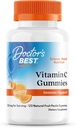 Doctor's Best, Βιταμίνη C Gummies 250mg ανά Σερβίρισμα Μεγάλη Γευσιγνωσία Ανοσοποιητικός εγκέφαλος Eyes Καρδιακή Κυκλοφορία Αντιοξειδωτική Υποστήριξη Φυσική Πεκτίνη Vegan Gluten Free CT, Φρούτα, 120 Count