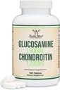 Glucosamine Chondroitin Triple Strength (1,500 mg Glucosamine Sulfate, 1.200 mg Chondroitin) 180 Tablet, Two Moon Supply (Joint Support Supplement) Gluten Free, Non-GMO Tarafından Double Wood