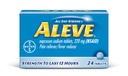 Naproxen sodyum ile Alev Tabletler, 220 mg (NSAID) Ağrı Reliever/Fever Function, 24 Count, Blue Blue Blue