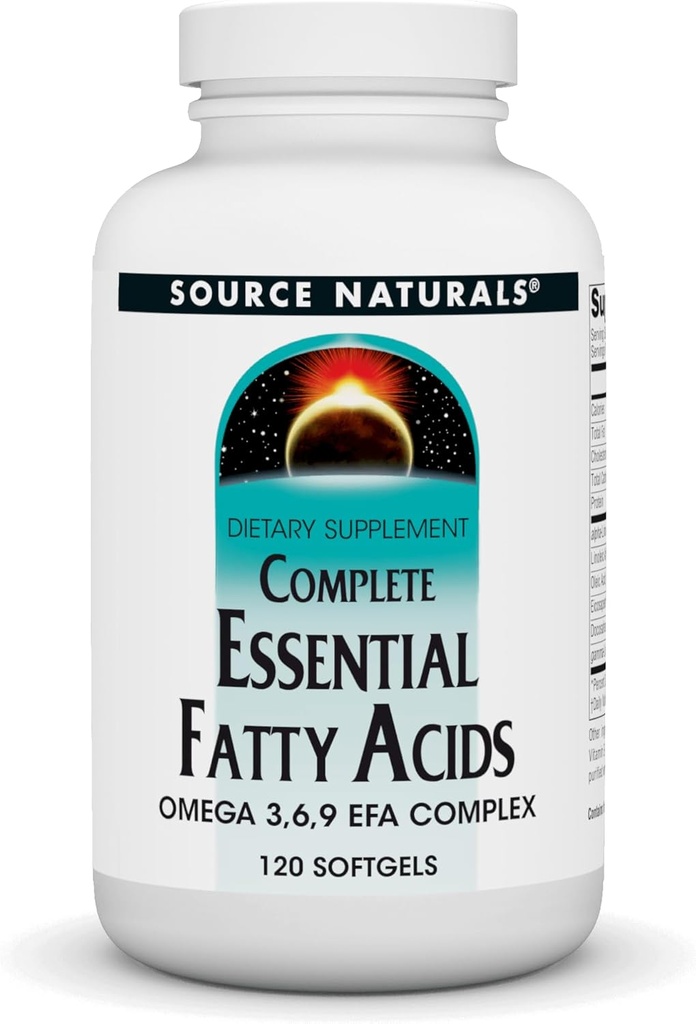 Πηγές Naturals Πλήρης Απαραίτητα Λιπαρά Οξέα, Ωμέγα 3,6,9 EFA Complex - 120 Softgels