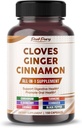 Ginger & Cinnamon ile Ultra Cloves - All-in-1 Supplement for Digestive & Oral Health Support - Made in the USA - 150 Capsules