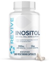 Erkekler ve Kadınlar için Revive MD Inositol Supplement - Mood Destek, Hormonal Denge, Sağlıklı Kan Şeker & Reproductive Health - Vegan-Friendly, Gluten-Free - 360 Vegetarian Capsules - 180 Hizmetler